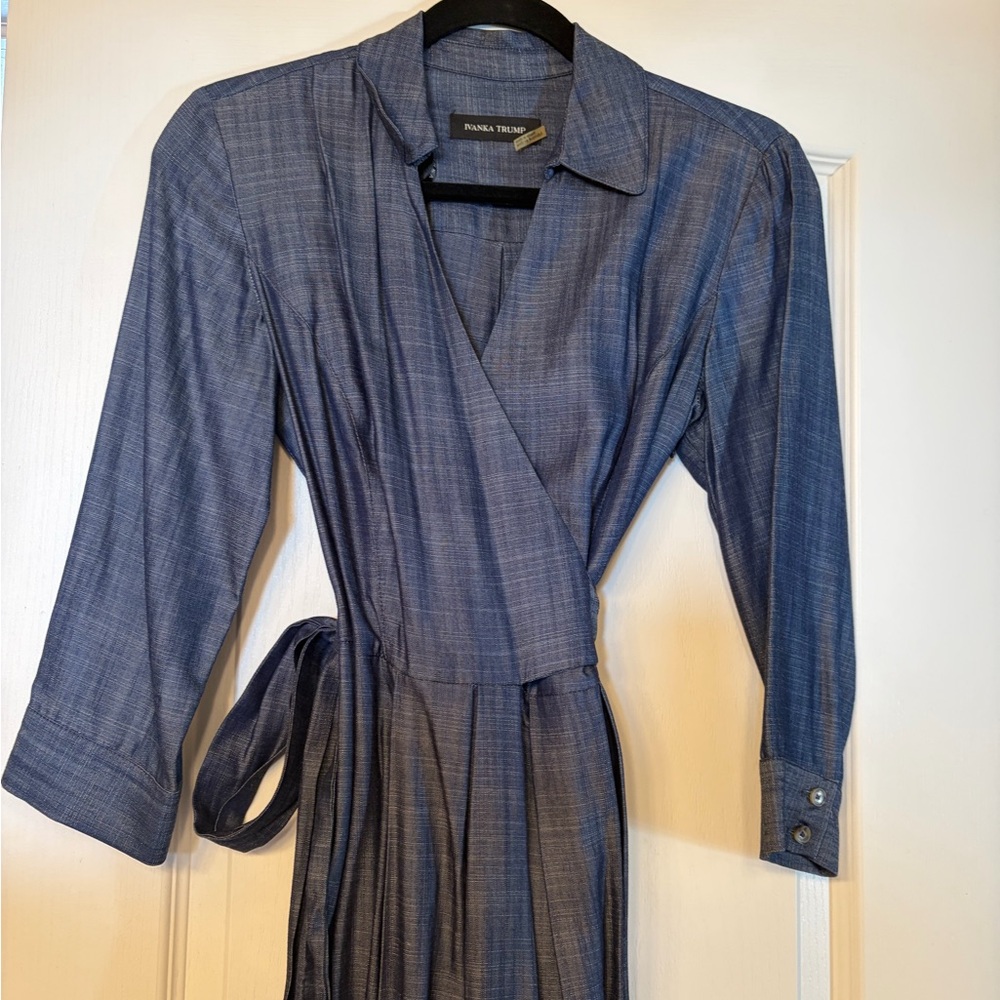 Ivanka Trump Denim Blue Dress